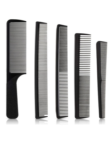 Juego de 5 Peines de Barbero Patelai Antiestáticos y Resistentes