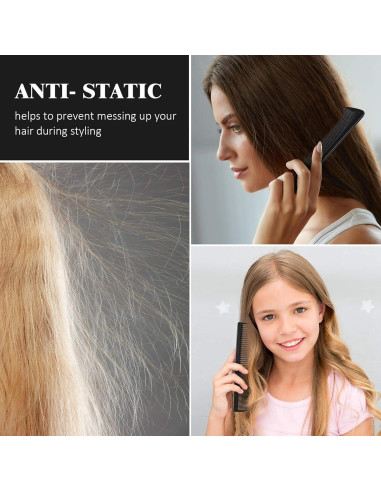 Juego de 5 Peines de Barbero Patelai Antiestáticos y Resistentes