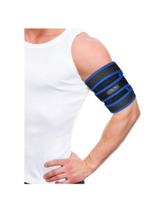 Faja de Compresión TISMOD para Tendinitis de Bíceps Azul