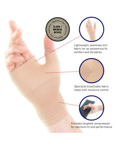 Soporte de Muñeca Neo-G M Beige para Artritis y Tendinitis 2