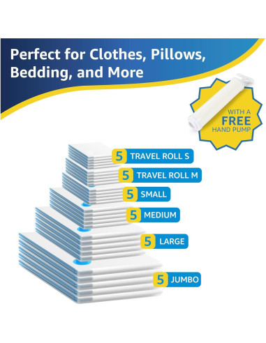 30 Bolsas de Almacenamiento al Vacío Simple Deluxe