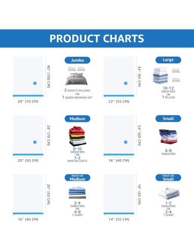 30 Bolsas de Almacenamiento al Vacío Simple Deluxe