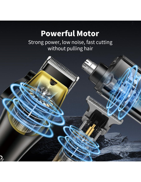 Cortadora de Cabello HIENA PRO Inalámbrica 600mAh 4 Peines