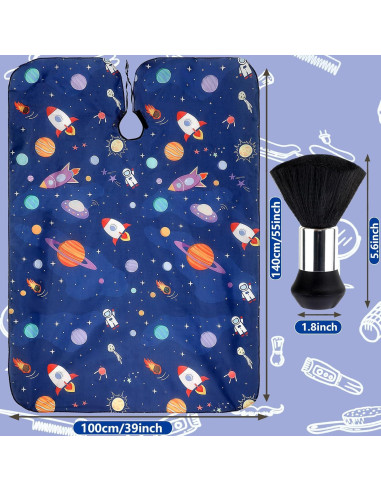 Capa de Corte para Niños FEBSNOW con Cepillo y Diseño Caricatura