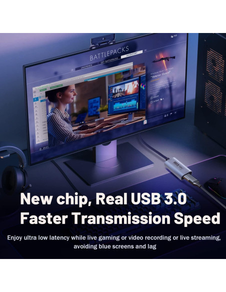 Tarjeta de Captura Guermok GVC-HDMI-USB3 4K 1080P 60FPS