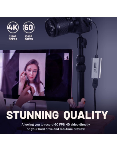 Tarjeta de Captura Guermok GVC-HDMI-USB3 4K 1080P 60FPS