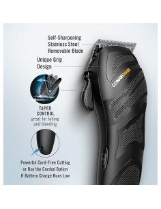 Cortadora de Cabello ConairMAN HC355 16 Piezas Recargable 2