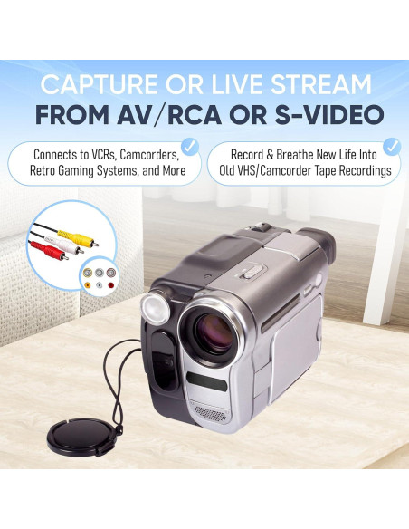 ClearClick Captura Video USB-C - Video2USB Lite AV/S-Video