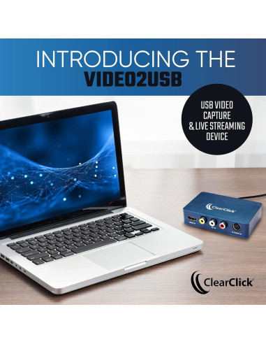 Dispositivo Captura Video USB-C ClearClick 1080P HDMI AV