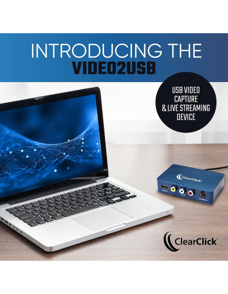 Dispositivo Captura Video USB-C ClearClick 1080P HDMI AV