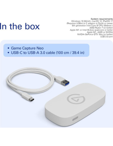 Tarjeta de Captura Elgato Game Capture Neo 4K60 HDR USB
