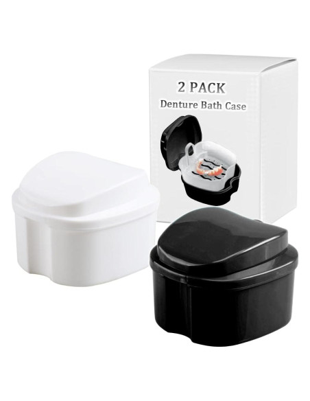 Caja de Baño para Dentaduras THINKPRICE 15x11cm 2 Piezas