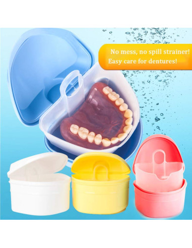 Caja de Baño para Dentaduras THINKPRICE 15x11cm 2 Piezas