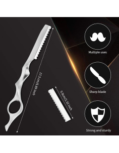 Mudder Juego de 11 Peines Texturizantes para Cabello Plata 2