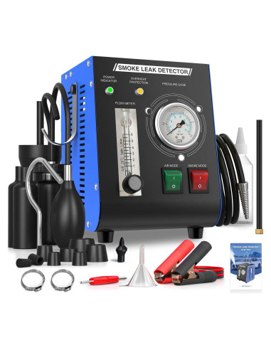 Máquina de Humo Aoteda 12V con Manómetro y Medidor de Flujo