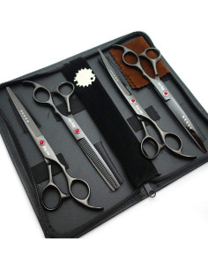 Juego de tijeras de peluquería KINGSTAR 4 piezas para mascotas 2