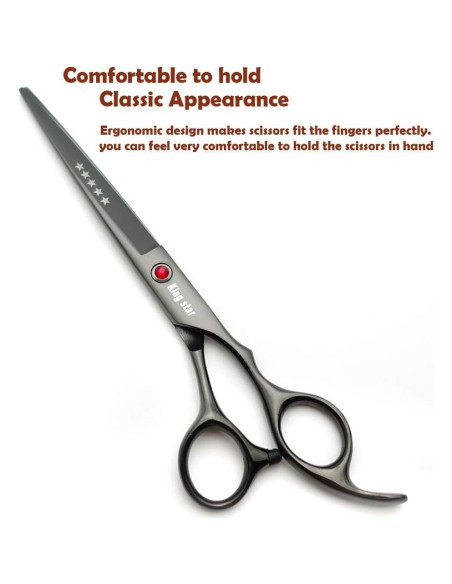Juego de tijeras de peluquería KINGSTAR 4 piezas para mascotas