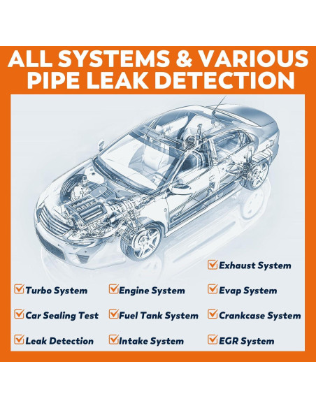 Detector de Fugas de Humo XDOVET KSD-201 Pro 12V Automotriz