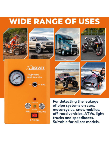 Detector de Fugas de Humo XDOVET KSD-201 Pro 12V Automotriz