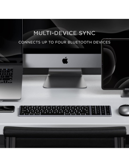 Teclado Bluetooth Satechi Slim X2 Retroiluminado para Mac