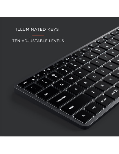 Teclado Bluetooth Satechi Slim X2 Retroiluminado para Mac