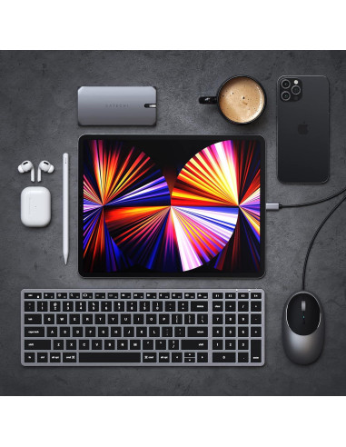 Teclado Bluetooth Satechi Slim X2 Retroiluminado para Mac