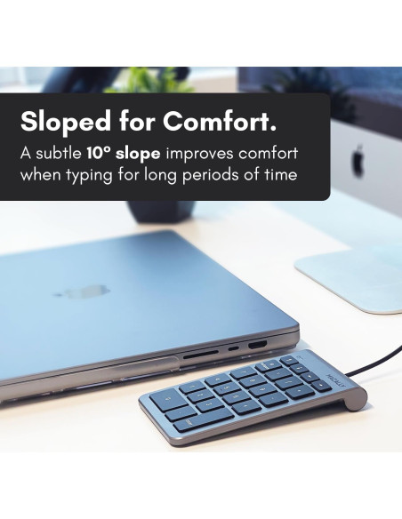 Teclado Numérico USB C Macally 10 Teclas Ergonómico Teclado Numérico USB C Macally 10 Teclas Ergonómico