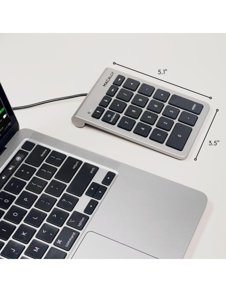 Teclado Numérico USB C Macally 10 Teclas Ergonómico Teclado Numérico USB C Macally 10 Teclas Ergonómico