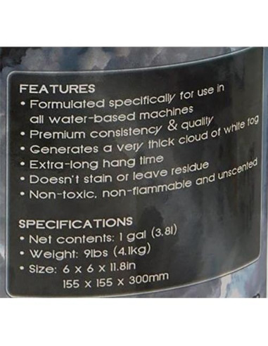 Fluido de Niebla Chauvet HDF 3.97 kg Alta Densidad