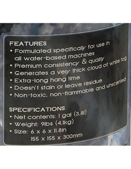 Fluido de Niebla Chauvet HDF 3.97 kg Alta Densidad