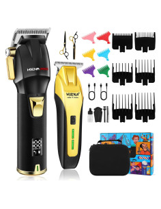Kit de Barbero HIENA PRO Cortadoras Inalámbricas LED USB