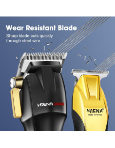 Kit de Barbero HIENA PRO Cortadoras Inalámbricas LED USB 2