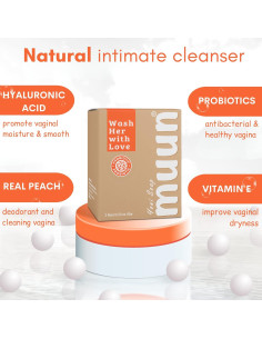 Jabón de Yoni Muun Durazno - Pack 3 Probioticos pH Balance 2