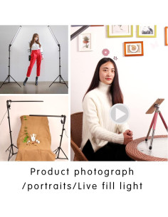 Kit de Iluminación LED GSKAIWEN 2 Luces 78.74 cm Ajustables 2