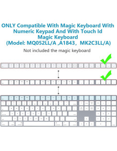 Reposamuñecas HONKID para Magic Keyboard 2 y Touch ID 2