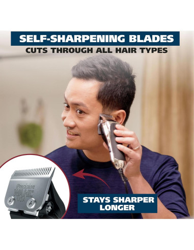 Cortadora de Cabello Wahl Chrome Pro 24 Piezas Plata