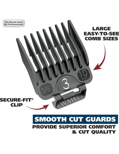 Cortadora de Cabello Wahl Chrome Pro 24 Piezas Plata