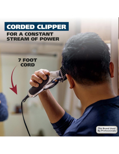 Cortadora de Cabello Wahl Chrome Pro 24 Piezas Plata