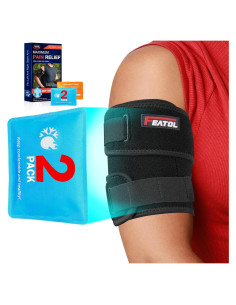 Faja para Tendinitis de Bíceps FEATOL con 2 Paquetes de Hielo