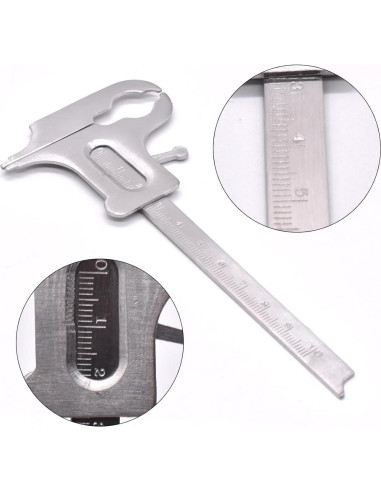 Calibrador Vernier Dental Angzhili 100mm Acero Inoxidable