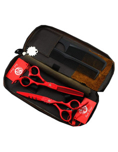 Tijera de Corte y Desbaste Purple Dragon 5.5" Acero Japonés