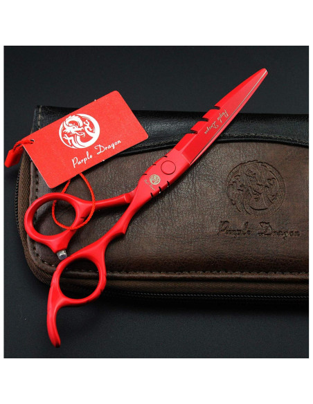 Tijera de Corte y Desbaste Purple Dragon 5.5" Acero Japonés