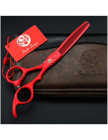 Tijera de Corte y Desbaste Purple Dragon 5.5" Acero Japonés