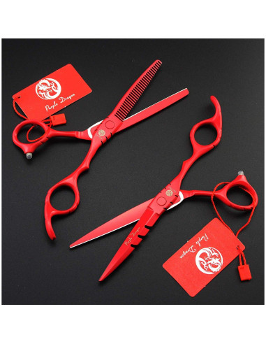 Tijera de Corte y Desbaste Purple Dragon 5.5" Acero Japonés