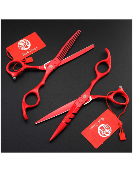 Tijera de Corte y Desbaste Purple Dragon 5.5" Acero Japonés