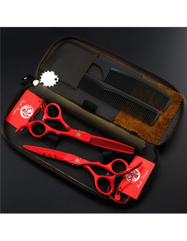 Tijera de Corte y Desbaste Purple Dragon 5.5" Acero Japonés