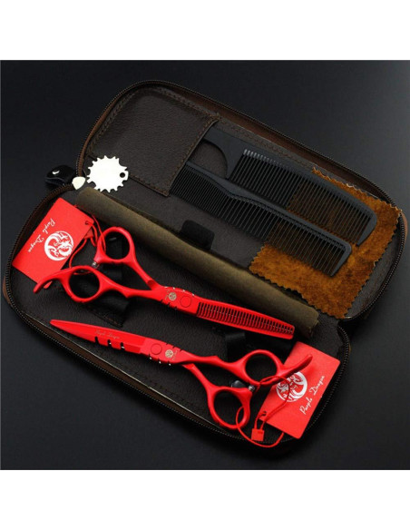 Tijera de Corte y Desbaste Purple Dragon 5.5" Acero Japonés