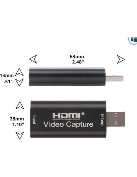 Tarjeta de Captura de Video 4K HDMI a USB 2.0 Audio Express