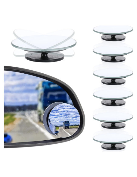 Espejos de Punto Ciego Yolev 4.9cm Autoadhesivos 6 Pcs