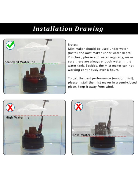 Creador de Niebla PULACO 24V para Estanques y Decoración